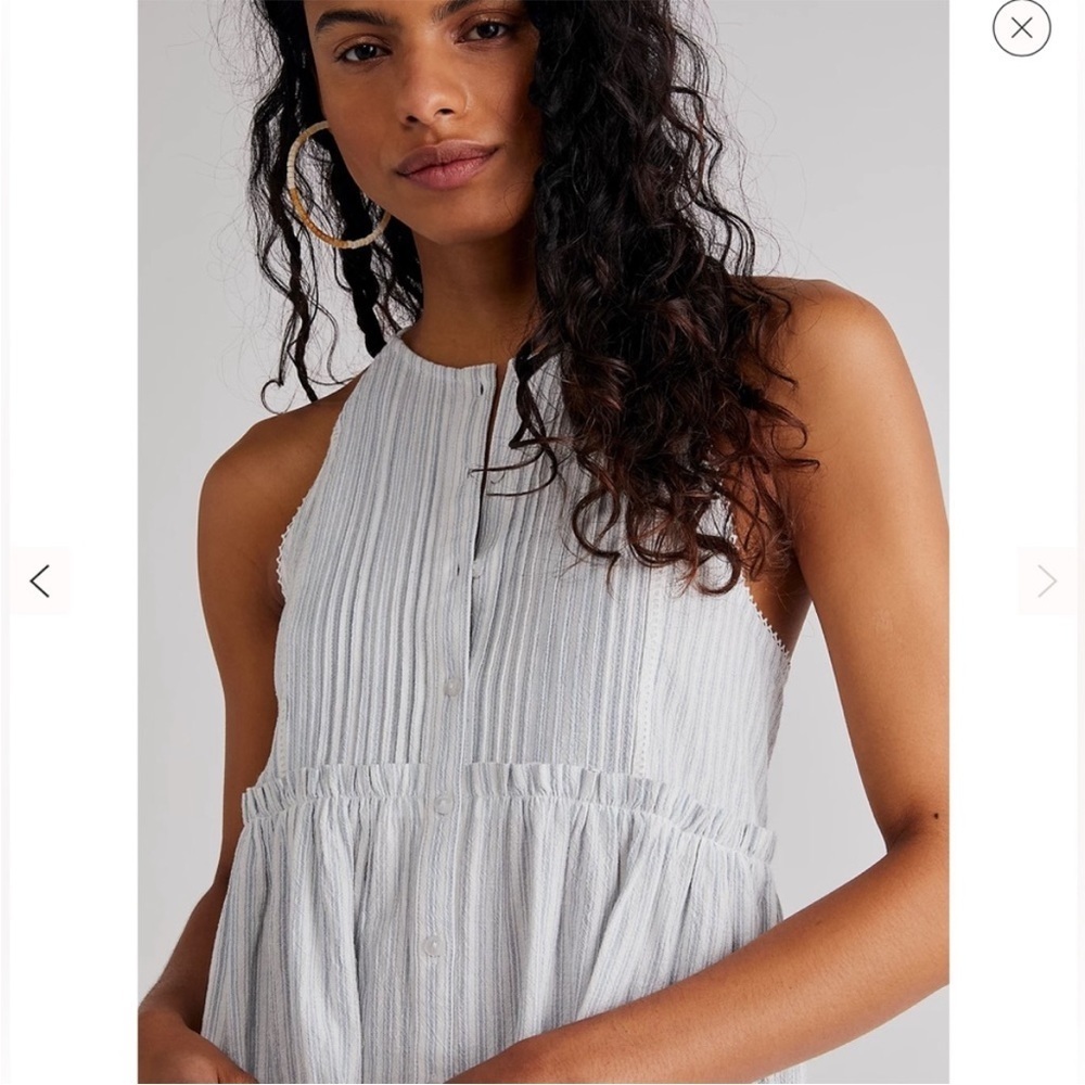 Free People Desert Days Stripe Mini Dress size S New - Picture 2 of 11